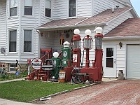 USA - Odell IL - Old Route 66 Memorabilia outside Private House (8 Apr 2009)